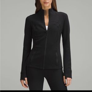 Black lulu define jacket, size 4